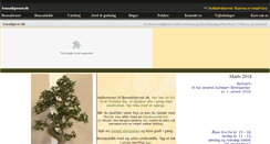 Desktop Screenshot of bonsaihjoernet.dk